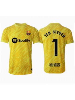 Barcelona Ter Stegen #1 Målvakt Replika Hemmakläder 2024-25 Kortärmad